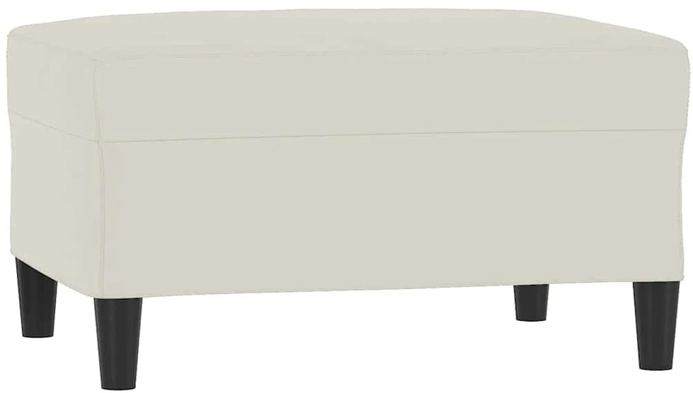 Sofa Sofos komplektas su pagalvėlėmis, 3 dalių, kreminis, aksomas