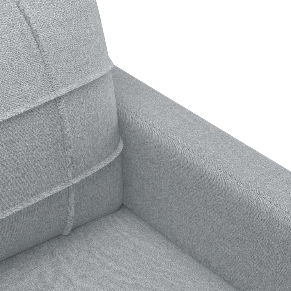 Sofa Sofos komplektas su pagalvėlėmis, 3 dalių, pilkas, audinys