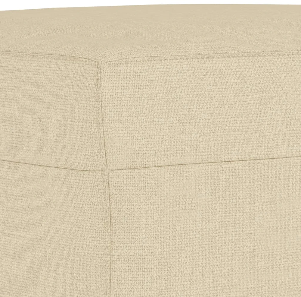 Sofa Sofos komplektas su pagalvėlėmis, 3 dalių, kreminis, audinys