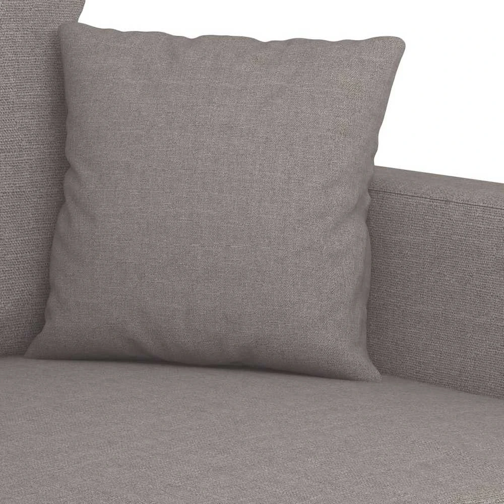 Sofa Sofos komplektas su pagalvėlėmis, 3 dalių, taupe, audinys
