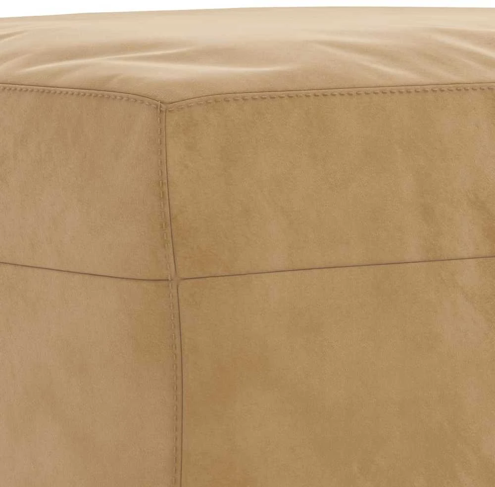 Sofa Sofos komplektas su pagalvėlėmis, 3 dalių, rudas, aksomas