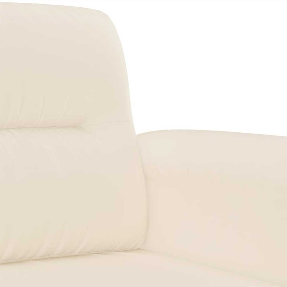 Sofa Sofos komplektas su pagalvėlėmis, 3 dalių, smėlio, audinys
