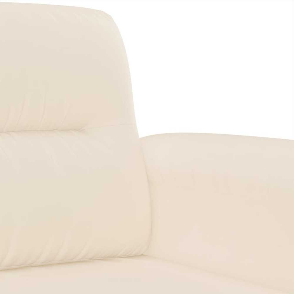 Sofa Sofos komplektas su pagalvėlėmis, 3 dalių, smėlio, audinys