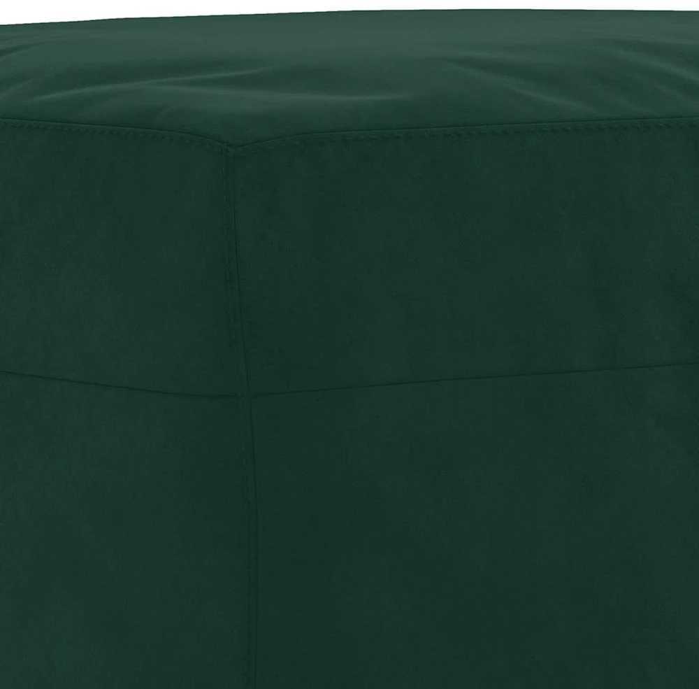 Sofa Sofos komplektas su pagalvėlėmis, 3 dalių, žalias, aksomas