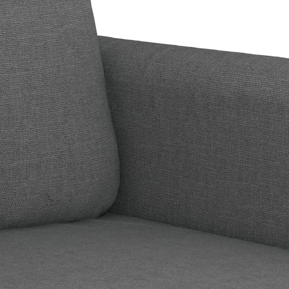 Sofa Sofos komplektas su pagalvėlėmis, 3 dalių, pilkas, audinys
