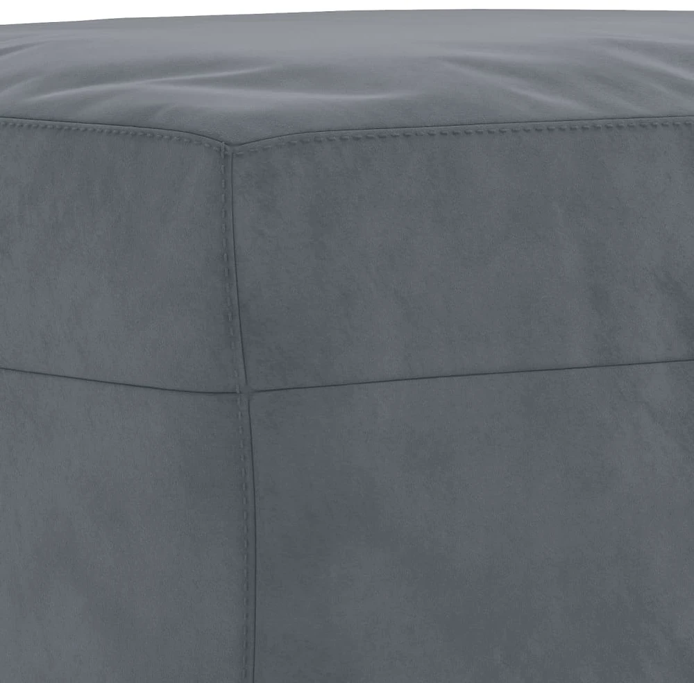 Sofa Sofos komplektas su pagalvėlėmis, 3 dalių, pilkas, aksomas