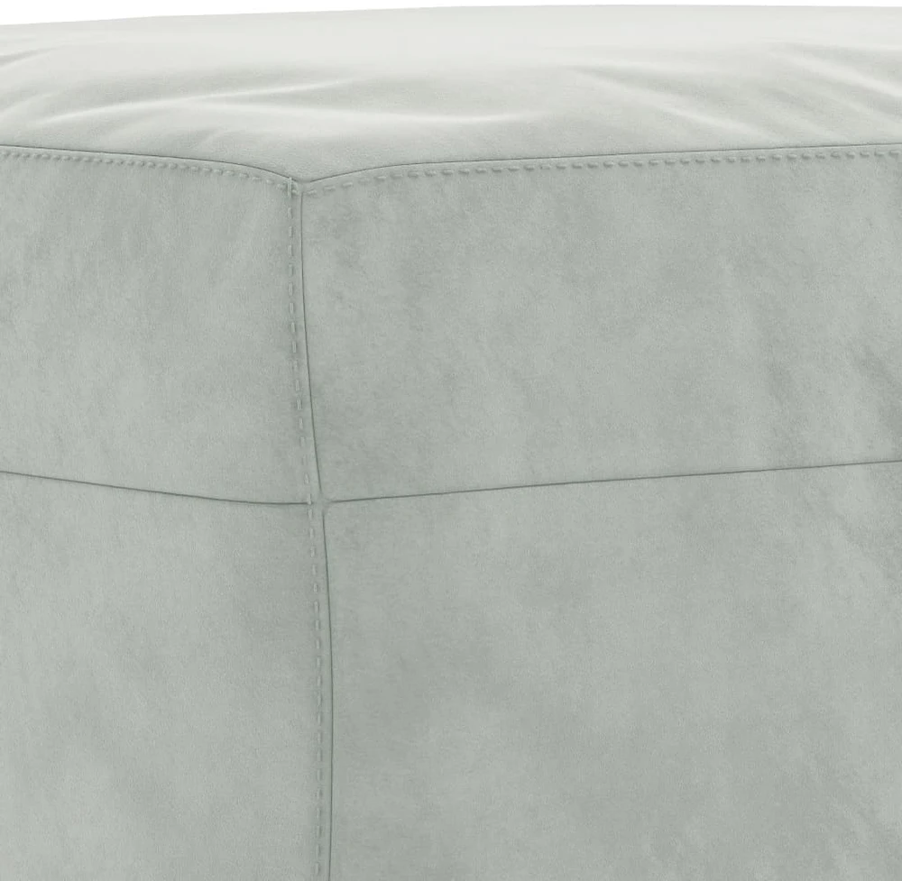 Sofa Sofos komplektas su pagalvėlėmis, 3 dalių, pilkas, aksomas