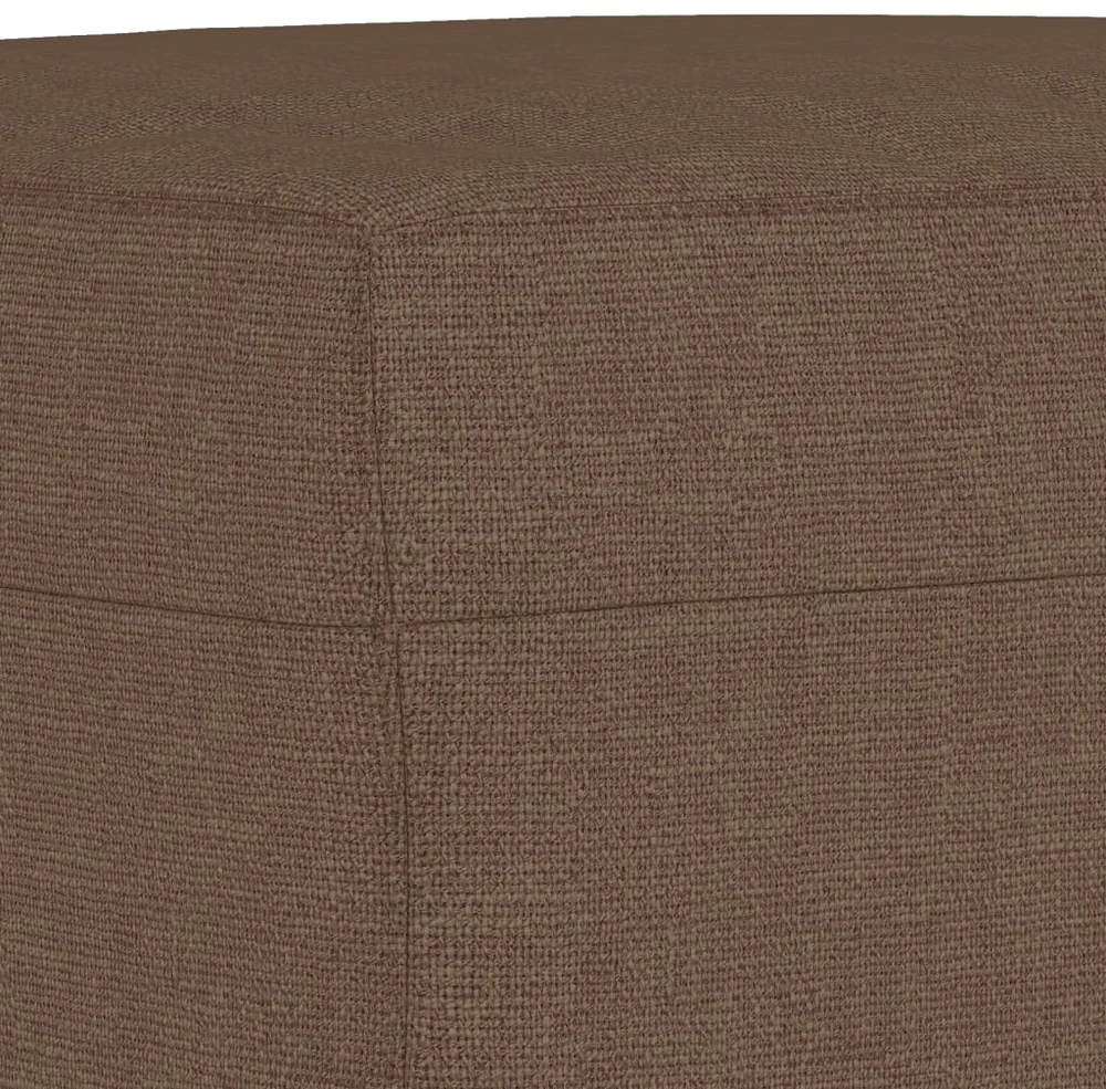 Sofa Sofos komplektas su pagalvėlėmis, 3 dalių, rudas, audinys