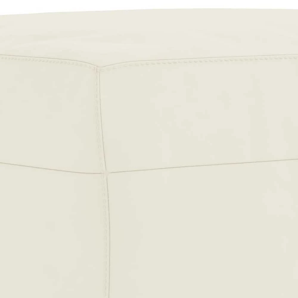 Sofa Sofos komplektas su pagalvėlėmis, 3 dalių, kreminis, aksomas