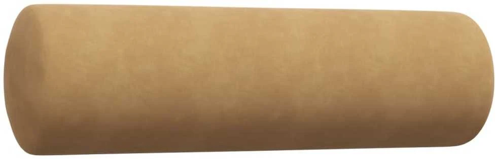 Sofa Sofos komplektas su pagalvėlėmis, 3 dalių, rudas, aksomas