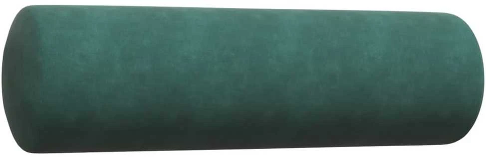 Sofa Sofos komplektas su pagalvėlėmis, 3 dalių, žalias, aksomas