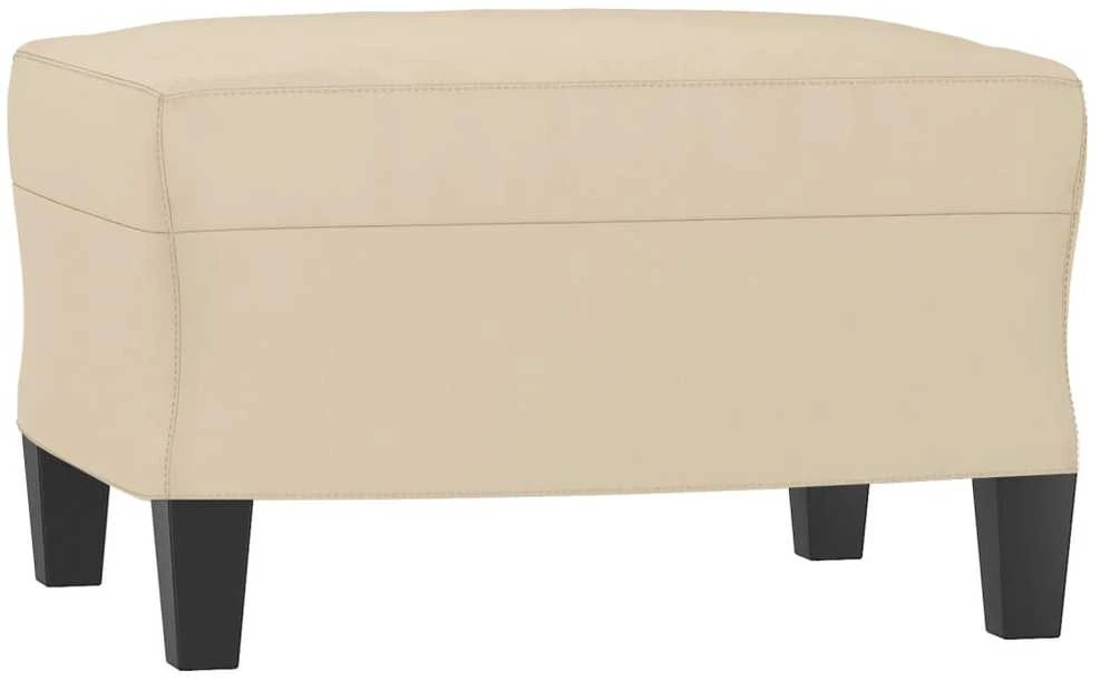 Sofa Sofos komplektas su pagalvėlėmis, 3 dalių, kreminis, audinys