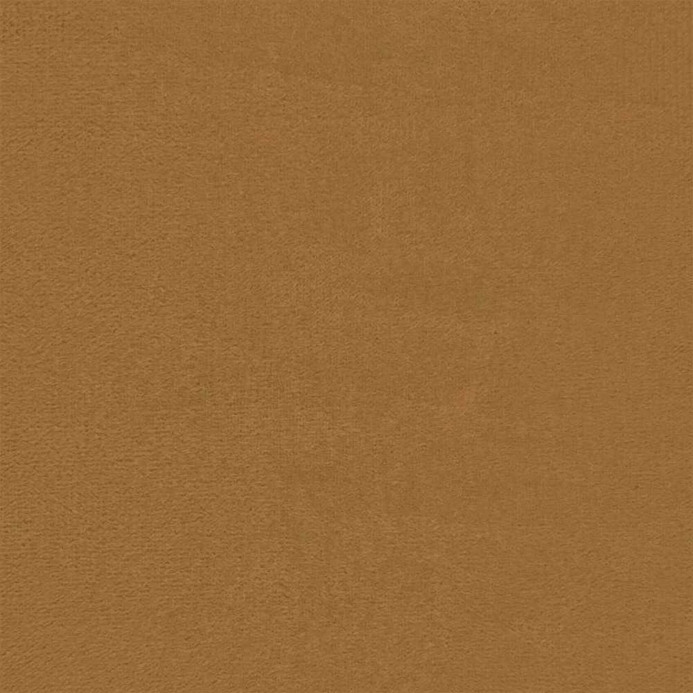 Sofa Sofos komplektas su pagalvėlėmis, 3 dalių, rudas, aksomas
