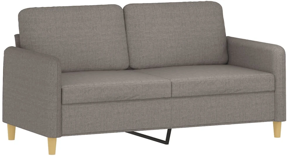 Sofa Sofos komplektas su pagalvėlėmis, 3 dalių, taupe, audinys
