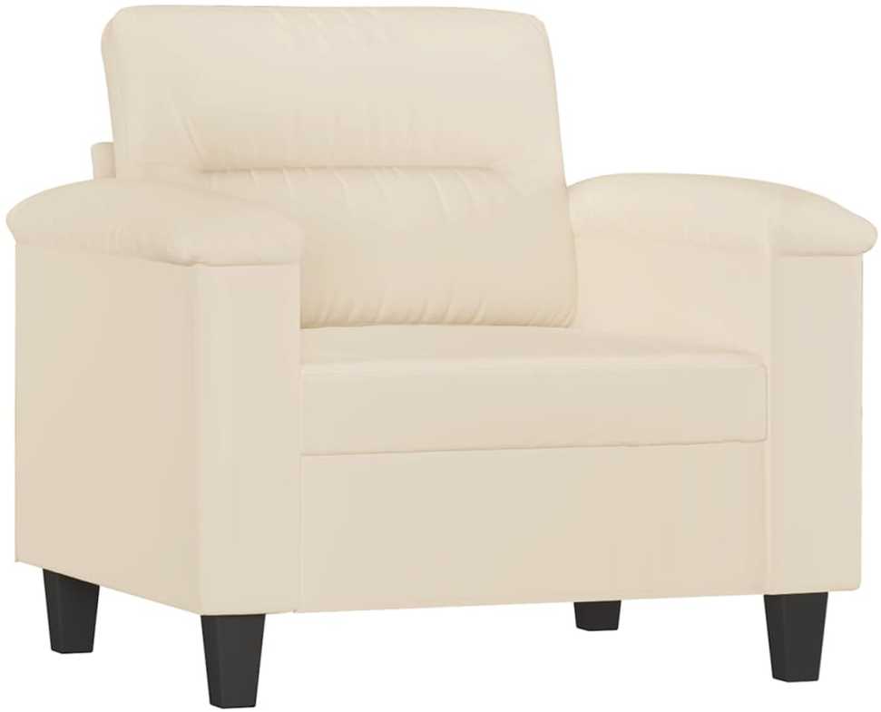 Sofa Sofos komplektas su pagalvėlėmis, 3 dalių, smėlio, audinys
