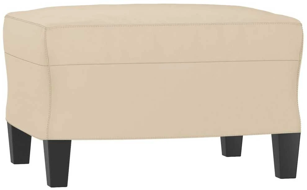 Sofa Sofos komplektas su pagalvėlėmis, 4 dalių, kreminis, audinys