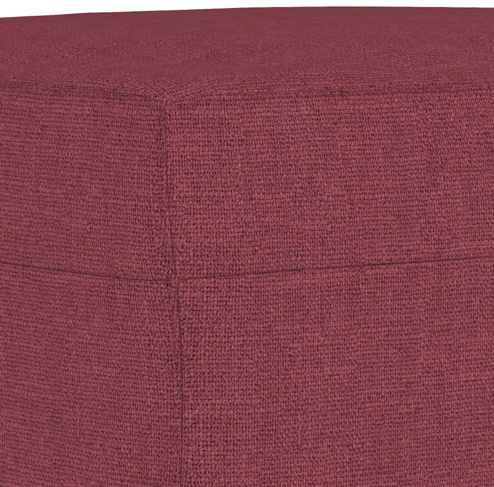 Sofa Sofos komplektas su pagalvėlėmis, 4 dalių, vyno, audinys