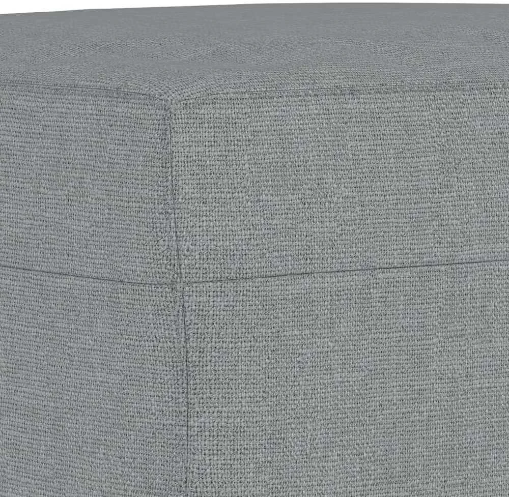 Sofa Sofos komplektas su pagalvėlėmis, 4 dalių, pilkas, audinys
