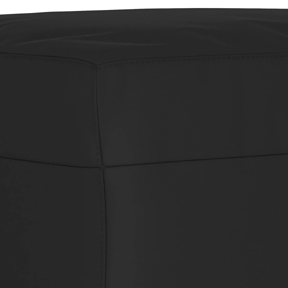 Sofa Sofos komplektas su pagalvėlėmis, 4 dalių, juodas, audinys
