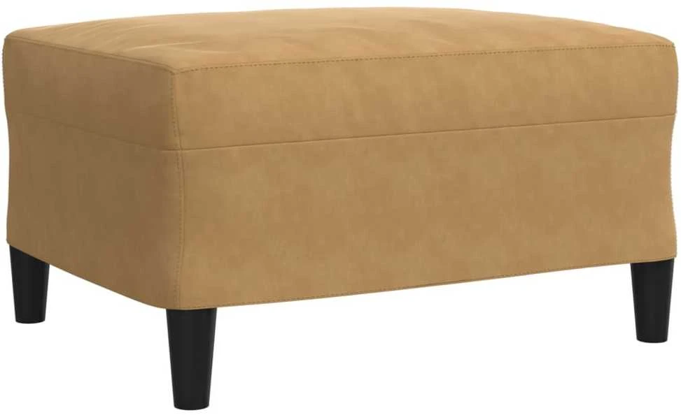 Sofa Sofos komplektas su pagalvėlėmis, 4 dalių, rudas, aksomas