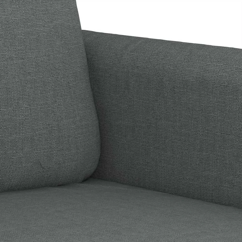 Sofa Sofos komplektas su pagalvėlėmis, 4 dalių, pilkas, audinys