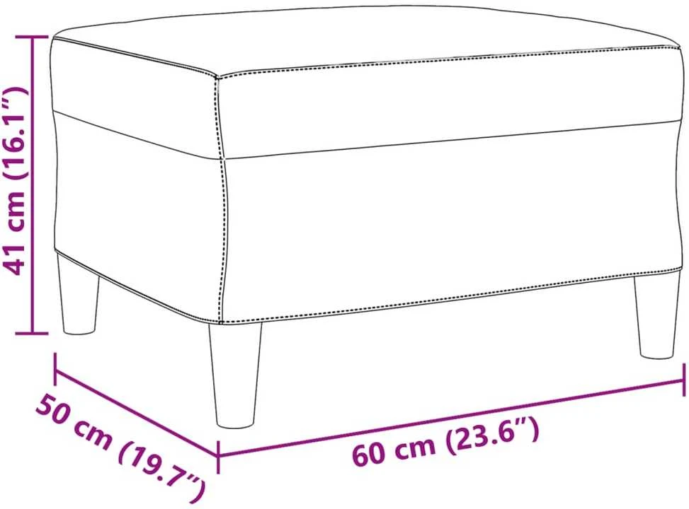 Sofa Sofos komplektas su pagalvėlėmis, 4 dalių, kreminis, aksomas