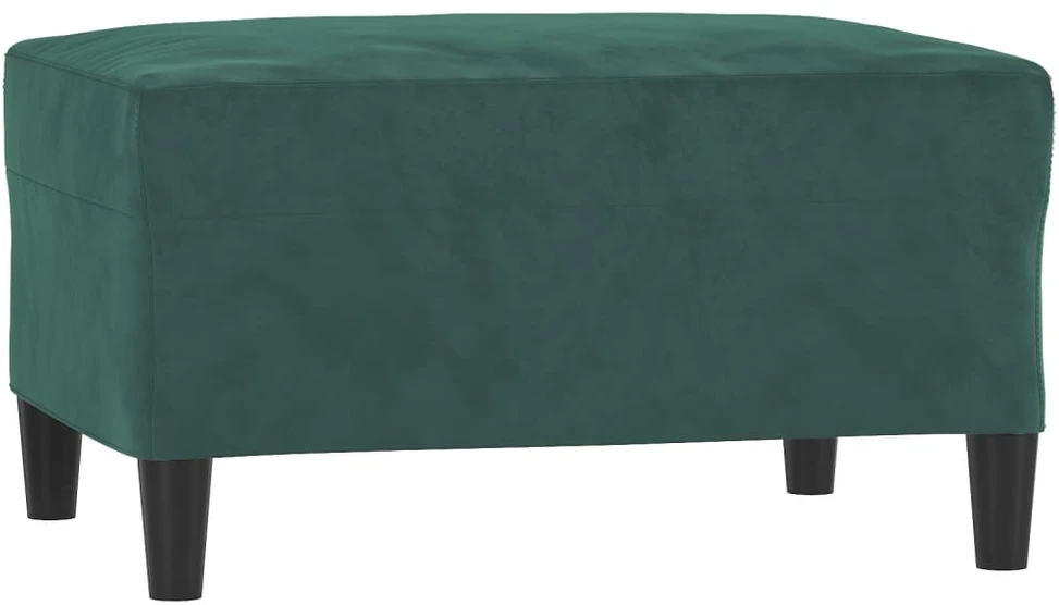 Sofa Sofos komplektas su pagalvėlėmis, 4 dalių, žalias, aksomas