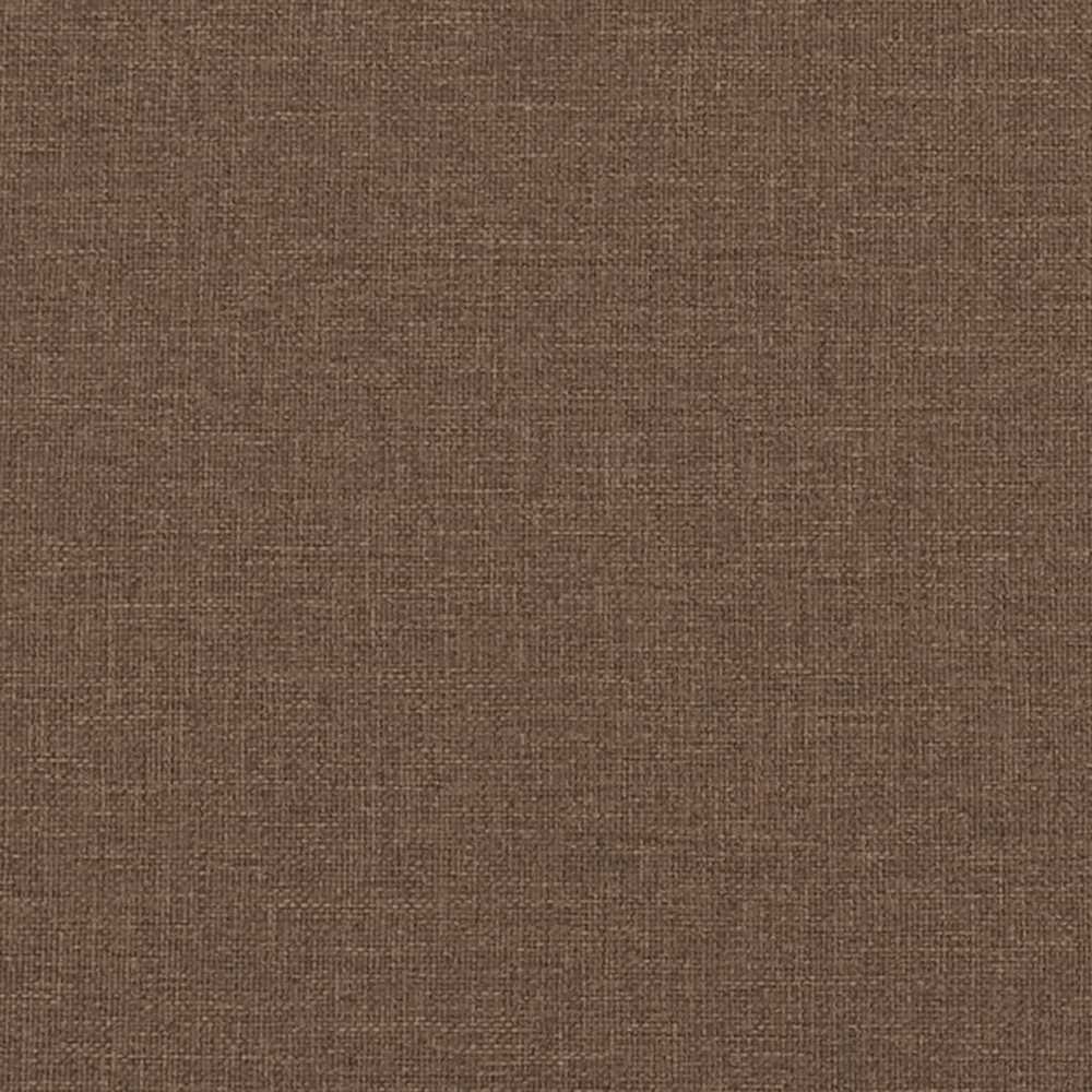 Sofa Sofos komplektas su pagalvėlėmis, 4 dalių, rudas, audinys