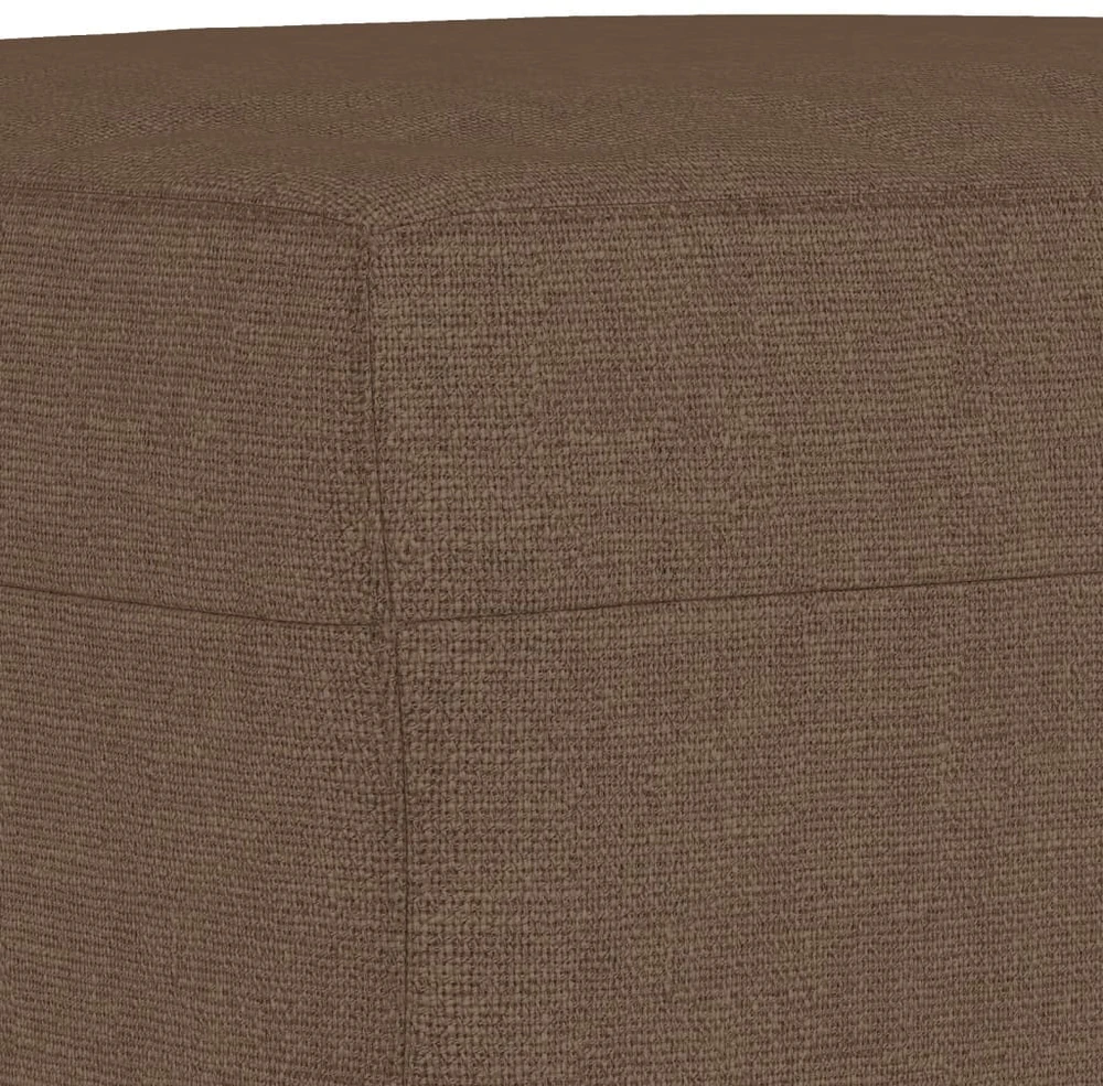 Sofa Sofos komplektas su pagalvėlėmis, 4 dalių, rudas, audinys