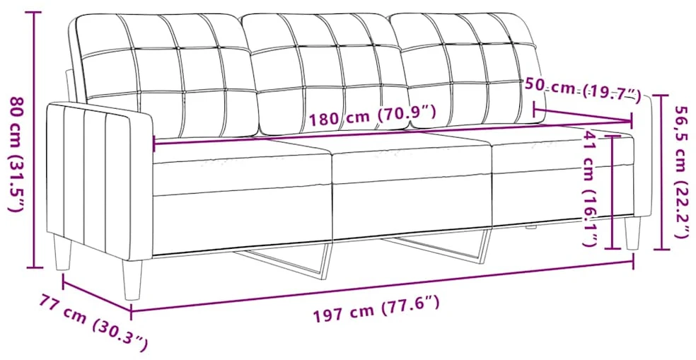 Sofa Sofos komplektas su pagalvėlėmis, 4 dalių, geltonas, aksomas