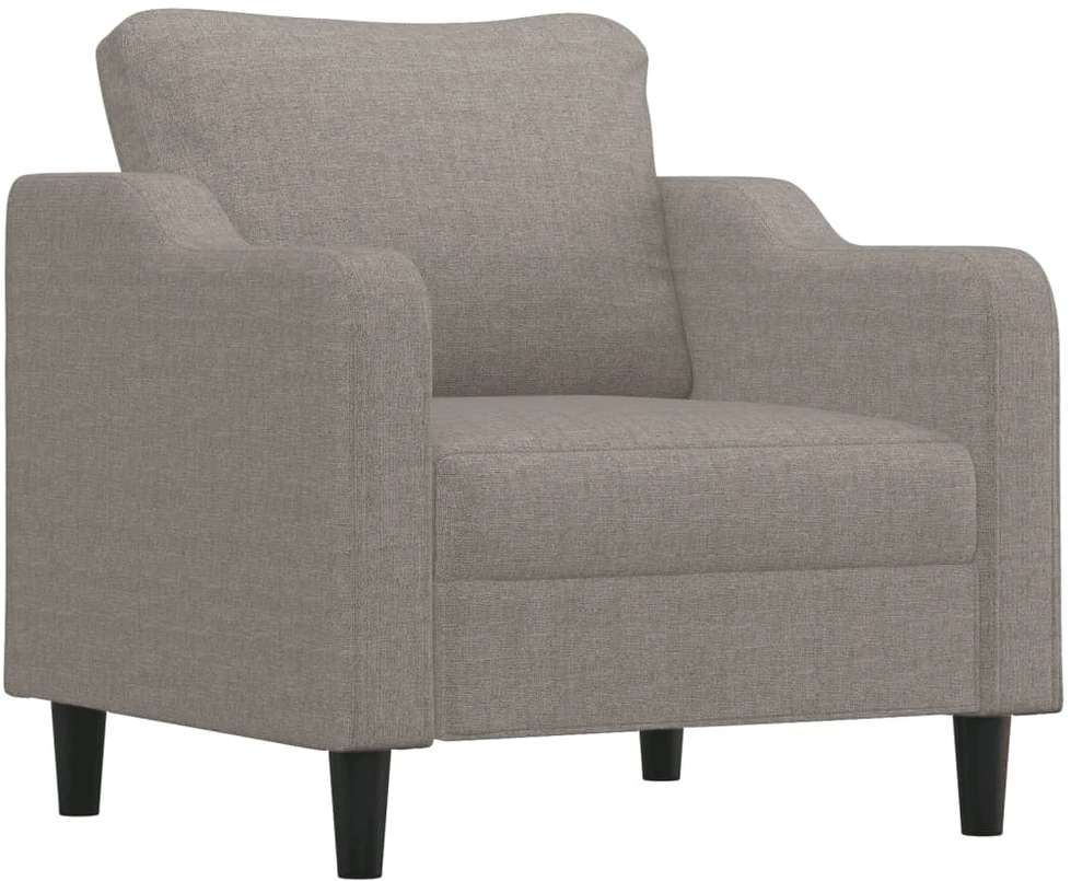 Sofa Sofos komplektas su pagalvėlėmis, 4 dalių, taupe, audinys