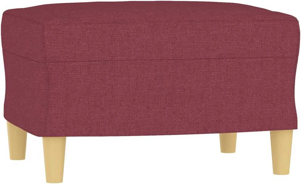 Sofa Sofos komplektas su pagalvėlėmis, 4 dalių, vyno, audinys
