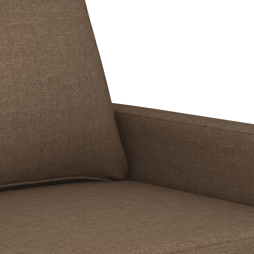 Sofa Sofos komplektas su pagalvėlėmis, 4 dalių, rudas, audinys