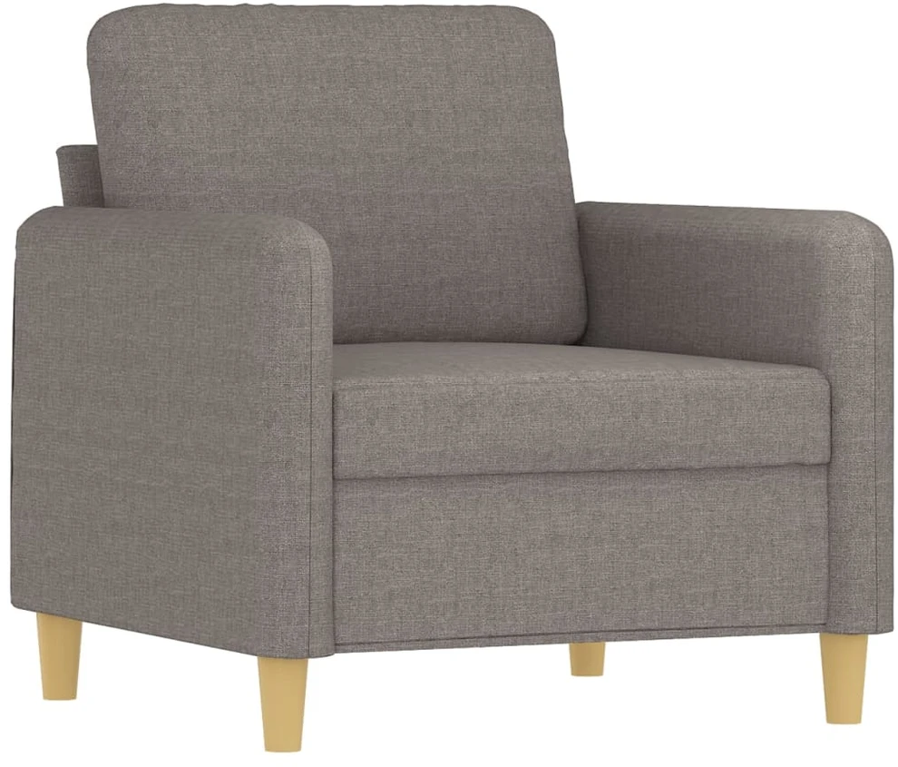 Sofa Sofos komplektas su pagalvėlėmis, 4 dalių, taupe, audinys