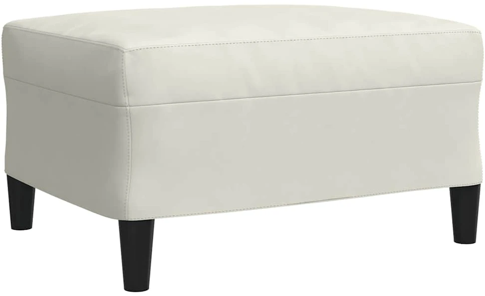 Sofa Sofos komplektas su pagalvėlėmis, 4 dalių, kreminis, aksomas