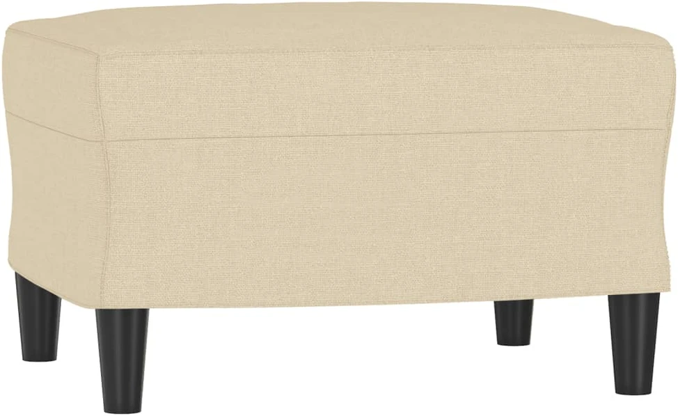 Sofa Sofos komplektas su pagalvėlėmis, 4 dalių, kreminis, audinys