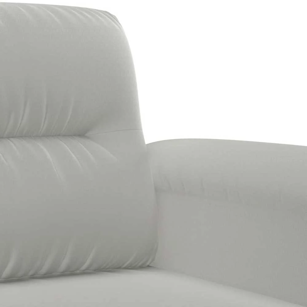 Sofa Sofos komplektas su pagalvėlėmis, 4 dalių, pilkas, audinys