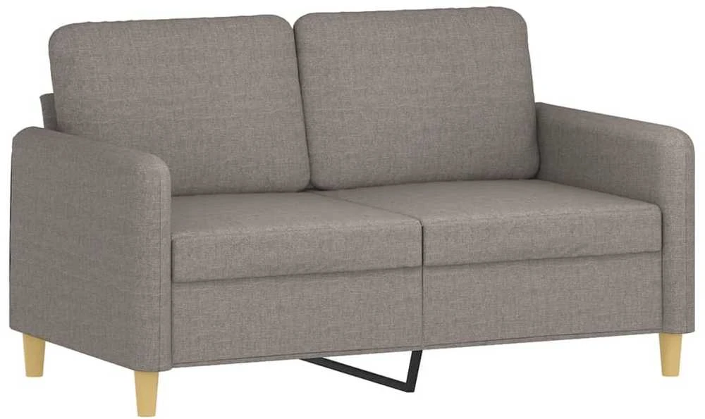 Sofa Sofos komplektas su pagalvėlėmis, 4 dalių, taupe, audinys