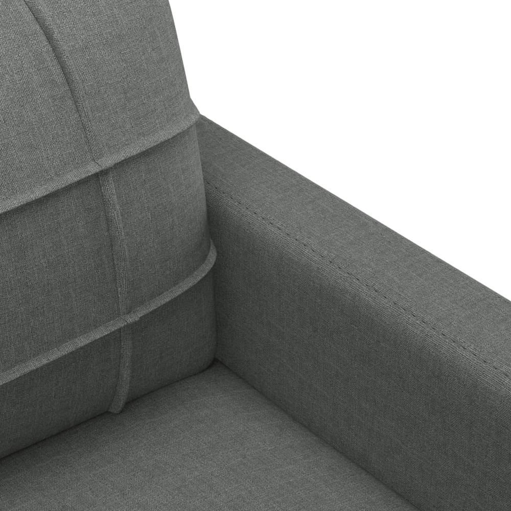 Sofa Sofos komplektas su pagalvėlėmis, 4 dalių, pilkas, audinys