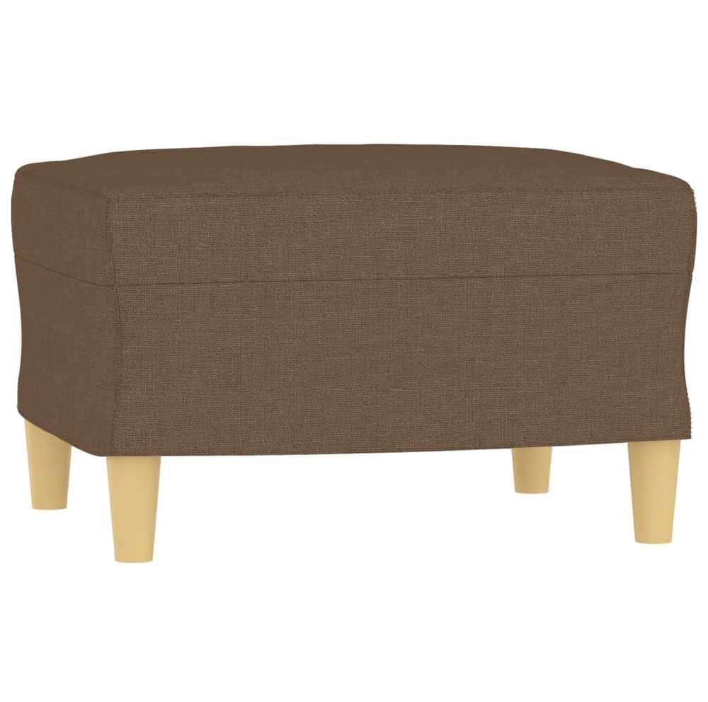 Sofa Sofos komplektas su pagalvėlėmis, 4 dalių, rudas, audinys
