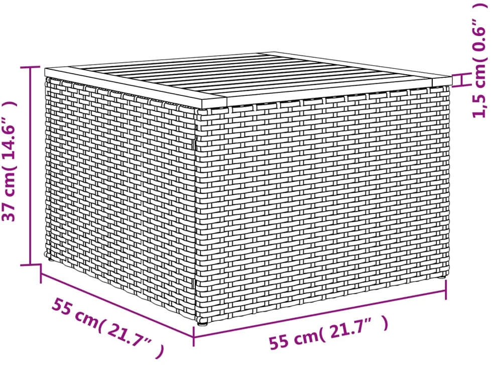 Sofa Sofos komplektas su pagalvėlėmis, 7 dalių, smėlio, poliratanas