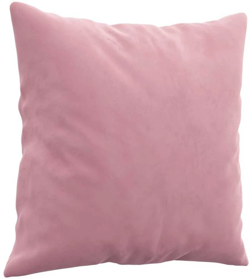 Sofa Sofos komplektas su pagalvėmis, 2 dalių, rožinis, aksomas