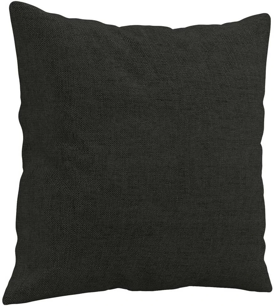 Sofa Sofos komplektas su pagalvėmis, 2 dalių, juodas, audinys