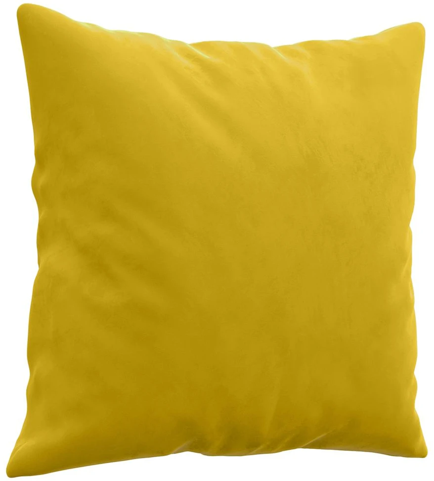 Sofa Sofos komplektas su pagalvėmis, 2 dalių, geltonas, aksomas