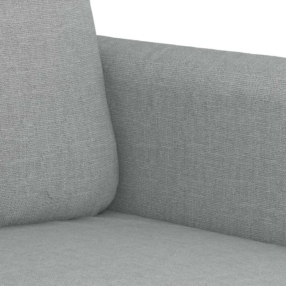 Sofa Sofos komplektas su pagalvėmis, 2 dalių, pilkas, audinys