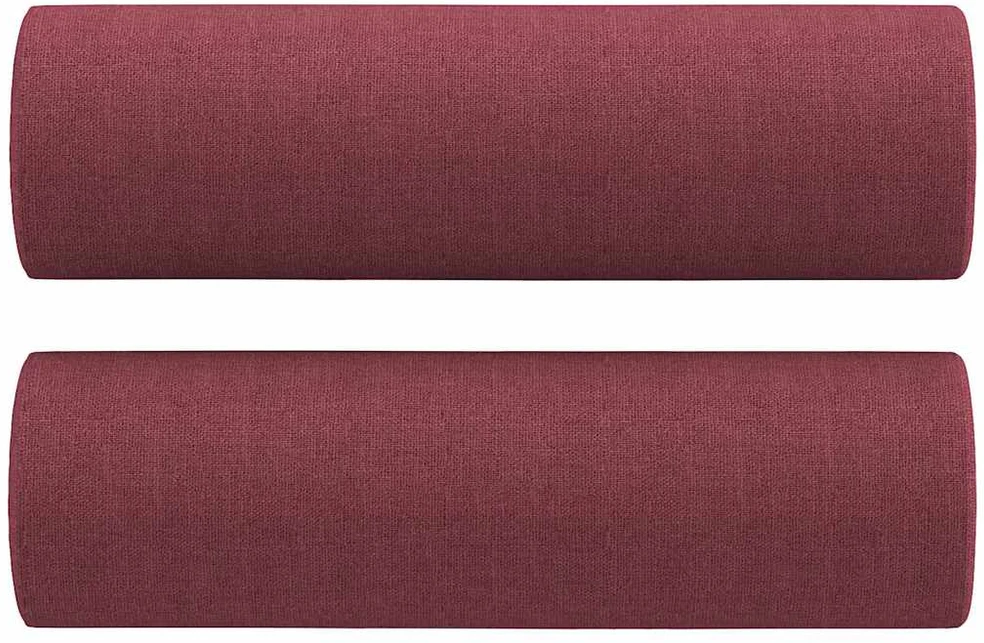 Sofa Sofos komplektas su pagalvėmis, 2 dalių, vyno, audinys
