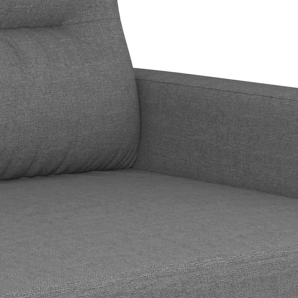 Sofa Sofos komplektas su pagalvėmis, 2 dalių, pilkas, audinys