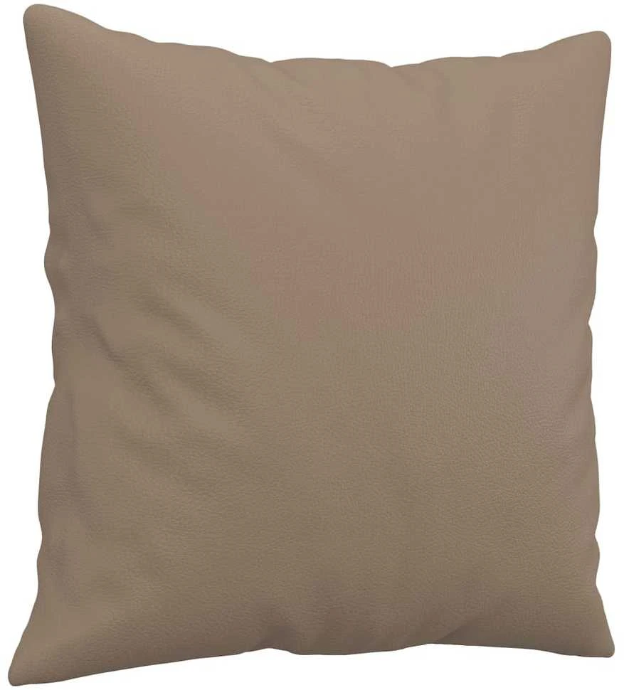 Sofa Sofos komplektas su pagalvėmis, 2 dalių, kapučino, dirbtinė oda