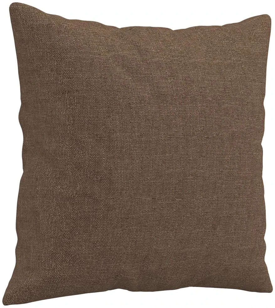 Sofa Sofos komplektas su pagalvėmis, 2 dalių, rudas, audinys