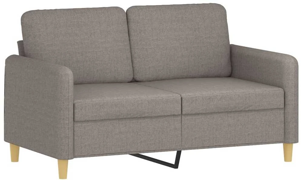 Sofa Sofos komplektas su pagalvėmis, 2 dalių, taupe, audinys